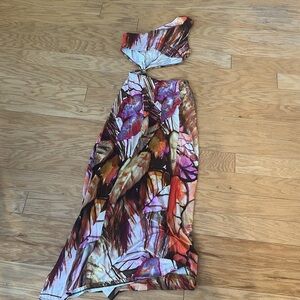 VENUS Multicolor One Shoulder Dress - Small - Like New